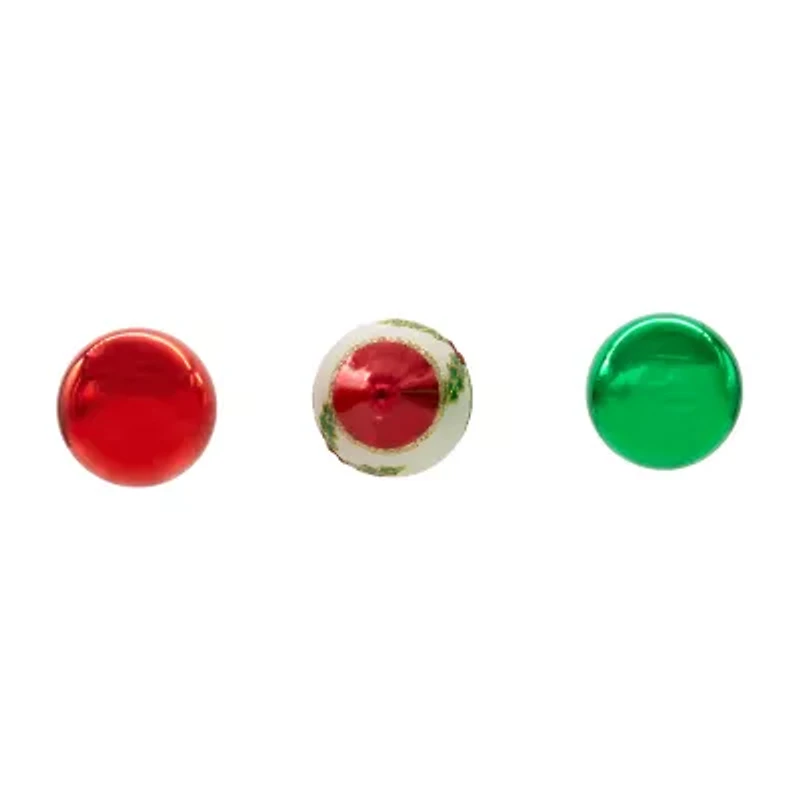Kurt Adler 35mm Glass Ball Finial 12-pc. Christmas Ornament