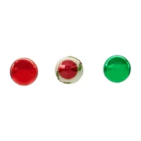 Kurt Adler 35mm Glass Ball Finial 12-pc. Christmas Ornament