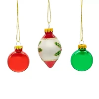 Kurt Adler 35mm Glass Ball Finial 12-pc. Christmas Ornament