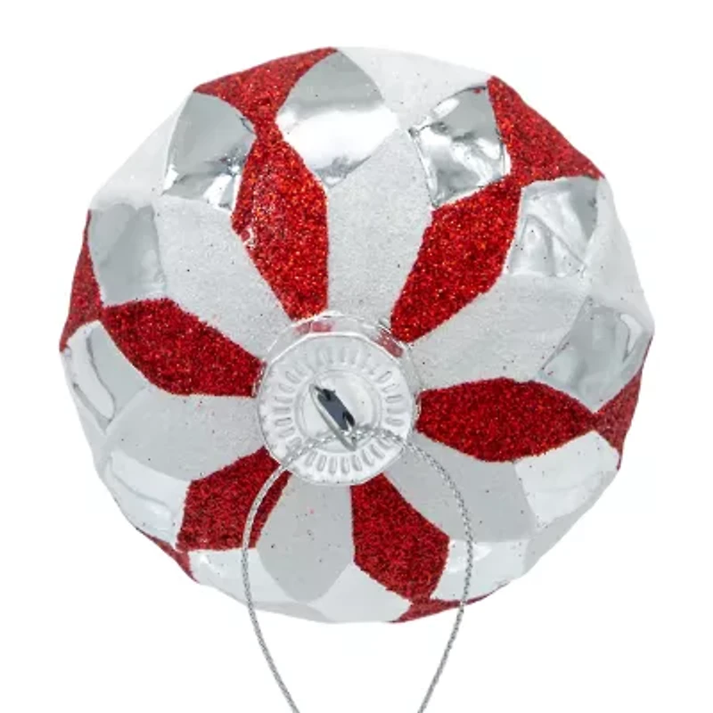 Kurt Adler 80mm Glass Ball 6-pc. Christmas Ornament