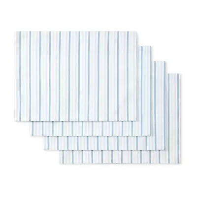 Martha Stewart Daisy Stripe 4-pc. Placemat Set