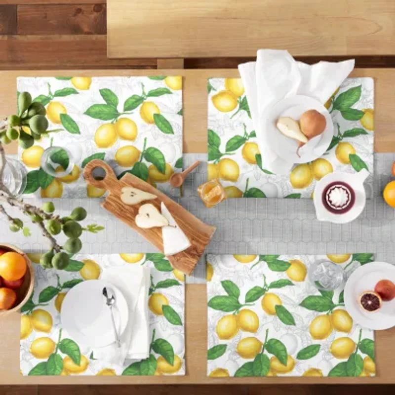 Martha Stewart Lots Of Lemons Dinner 4-pc. Placemat
