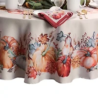 Elrene Home Fashions Botanical Harvest Pumpkin Tablecloth