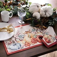 Elrene Home Fashions Botanical Harvest Pumpkin 4-pc. Placemat