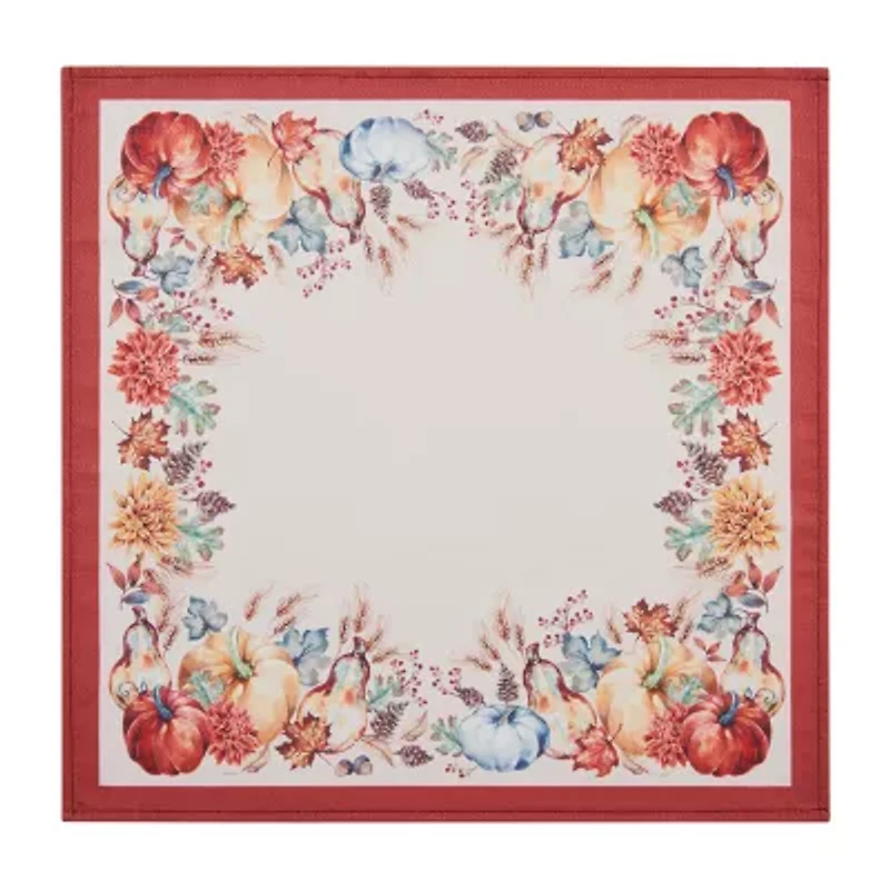 Elrene Home Fashions Botanical Harvest Pumpkin 4-pc. Napkins