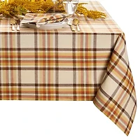 Elrene Home Fashions Harvest Russet Plaid Tablecloth