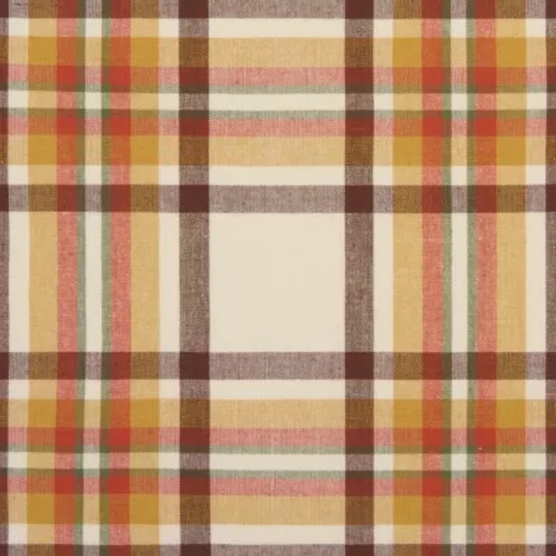 Elrene Home Fashions Harvest Russet Plaid Table Runner