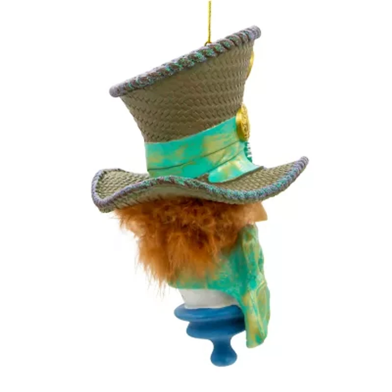 Kurt Adler 6-Inch Resin Hollywood Hats Hatter Alice in Wonderland Christmas Ornament