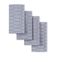 Martha Stewart Honeycomb Modern Farmhouse 4-pc. Napkins