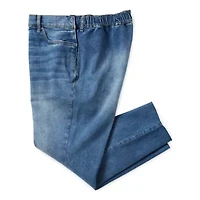 a.n.a Womens Plus High Rise Adaptive Easy-on + Easy-off Straight Leg Jean