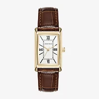 Armitron Womens Brown Leather Strap Watch 75/5959svgpbn