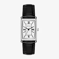Armitron Womens Black Leather Strap Watch 75/5959svsvbk