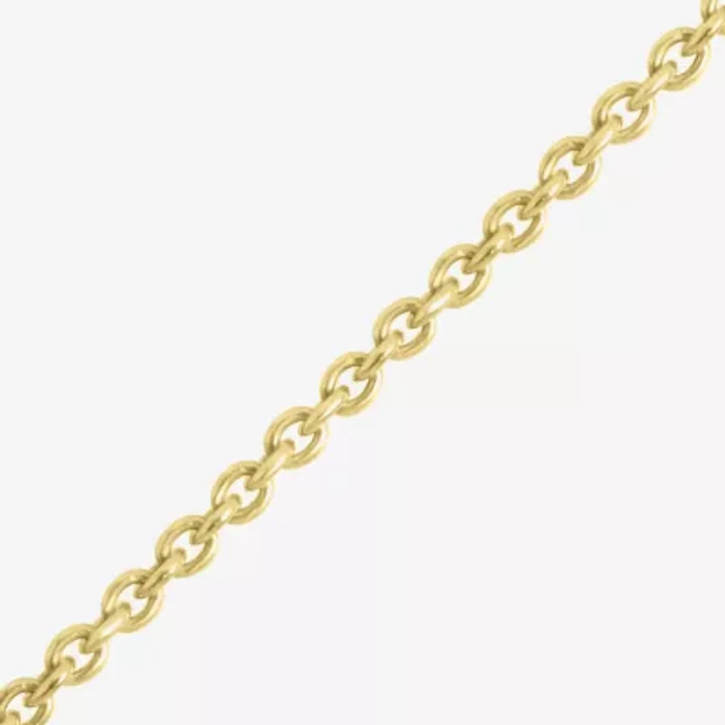 Bar Womens 3/4 CT. T.W. Natural White Diamond 14K Gold Bar Curved 15 Inch Pendant Necklace