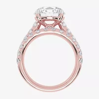 (G-H / Vs2-Si1) Womens 6 CT. T.W. Lab Grown White Diamond 14K Gold Side Stone Bridal Set