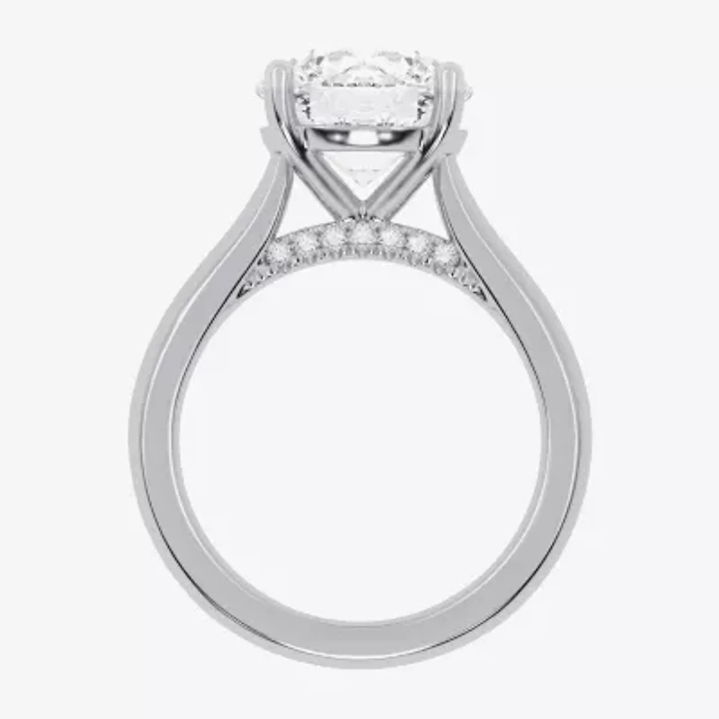 (G-H / Vs2-Si1) Womens 3 CT. T.W. Lab Grown White Diamond 14K Gold Solitaire Engagement Ring