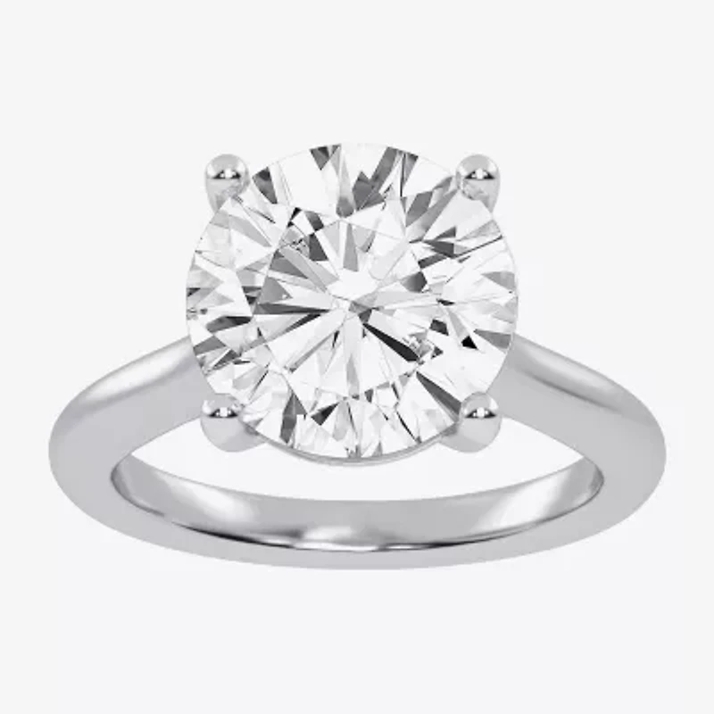(G-H / Vs2-Si1) Womens 3 CT. T.W. Lab Grown White Diamond 14K Gold Solitaire Engagement Ring