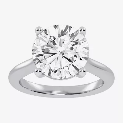 (G-H / Vs2-Si1) Womens 3 CT. T.W. Lab Grown White Diamond 14K Gold Solitaire Engagement Ring