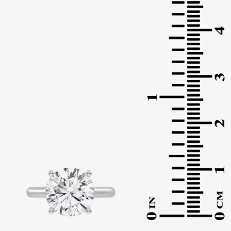 (G-H / Vs2-Si1) Womens 3 CT. T.W. Lab Grown White Diamond 14K Gold Solitaire Engagement Ring
