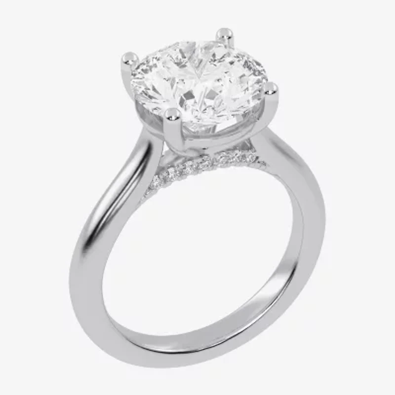(G-H / Vs2-Si1) Womens 3 CT. T.W. Lab Grown White Diamond 14K Gold Solitaire Engagement Ring