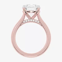 (G-H / Vs2-Si1) Womens 3 CT. T.W. Lab Grown White Diamond 14K Rose Gold Solitaire Engagement Ring