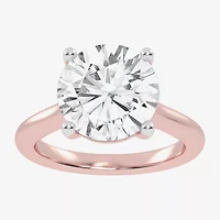 (G-H / Vs2-Si1) Womens 3 CT. T.W. Lab Grown White Diamond 14K Rose Gold Solitaire Engagement Ring