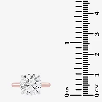 (G-H / Vs2-Si1) Womens 3 CT. T.W. Lab Grown White Diamond 14K Rose Gold Solitaire Engagement Ring