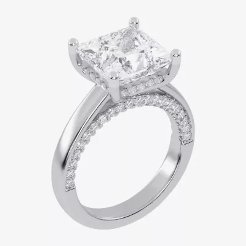 (G-H / Vs2-Si1) Womens 3 1/2 CT. T.W Lab Grown White Diamond 14K Gold Solitaire Engagement Ring