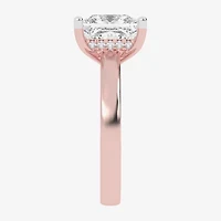G-H / Vs2-Si1) Womens 3 1/2 CT. T.W Lab Grown White Diamond 14K Rose Gold Solitaire Engagement Ring