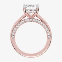 (G-H / Vs2-Si1) Womens 3 1/2 CT. T.W Lab Grown White Diamond 14K Rose Gold Solitaire Engagement Ring