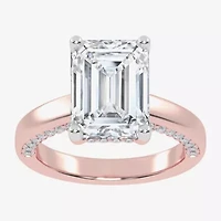 (G-H / Vs2-Si1) Womens 3 1/2 CT. T.W Lab Grown White Diamond 14K Rose Gold Solitaire Engagement Ring