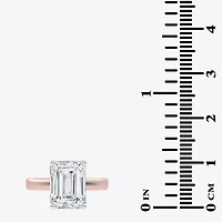 (G-H / Vs2-Si1) Womens 3 1/2 CT. T.W Lab Grown White Diamond 14K Rose Gold Solitaire Engagement Ring