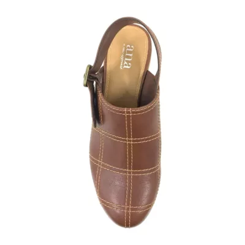 a.n.a Brookline Womens Round Closed Toe Clogs