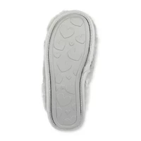 Jessica Simpson High Plush Scuff With Jersey Womens Slip-On Slippers