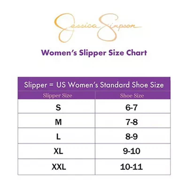 Jessica Simpson High Plush Scuff With Jersey Womens Slip-On Slippers