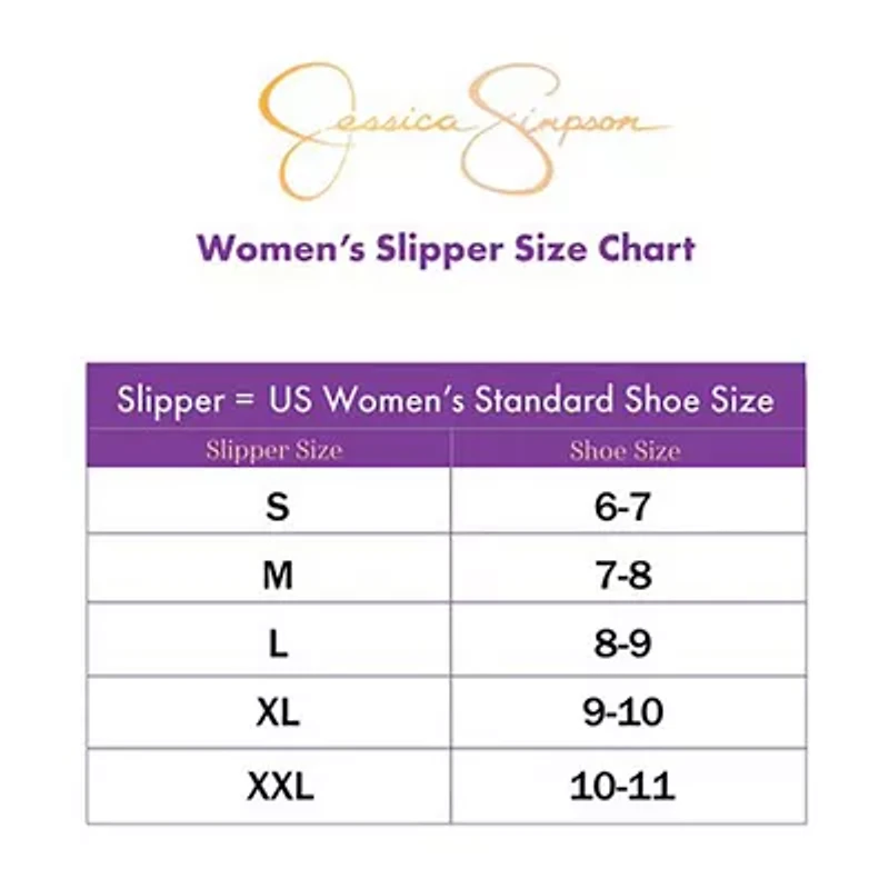 Jessica Simpson Beaded Bow Icon Plush Cross Womens Slip-On Slippers