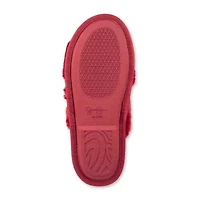 Jessica Simpson Oversized Chain Plush Womens Slip-On Slippers