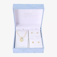 Sparkle Allure Womens Cubic Zirconia Pure Silver Over Brass 16 Inch Pendant Necklace