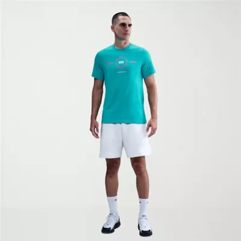 Nike Mens Crew Neck Short Sleeve Regular Fit Graphic T-Shirt