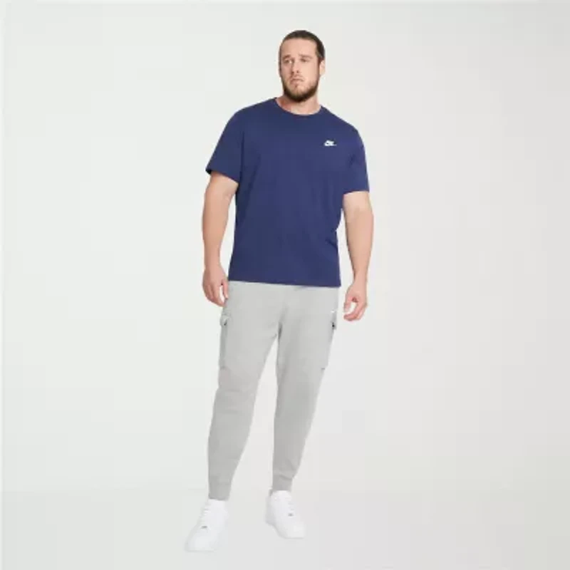 Nike Club Embroidered Logo Mens Crew Neck Short Sleeve Active Big and Tall T-Shirt