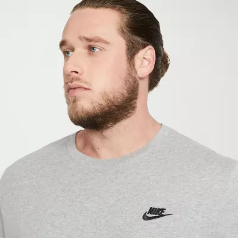 Nike Embroidered Logo Mens Crew Neck Short Sleeve Active Big and Tall T-Shirt