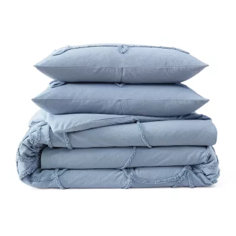 Peri Home Retro Scroll Duvet Sets