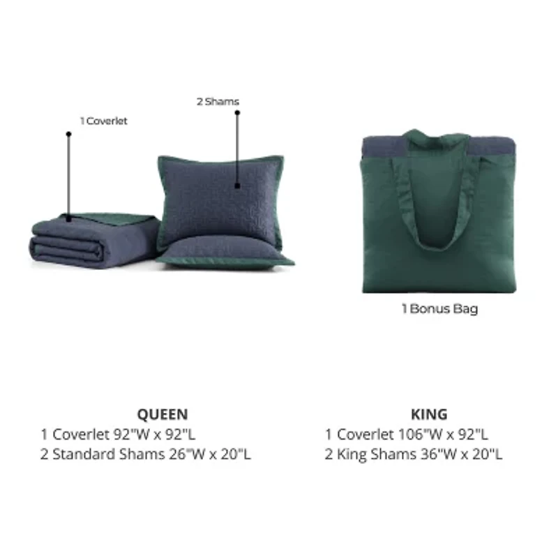 Bebejan Textured Quilted Coverlet Set