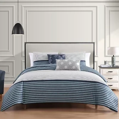 Bebejan Blue Geo Lines Comforter Set