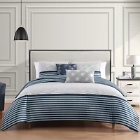 Bebejan Blue Geo Lines Comforter Set