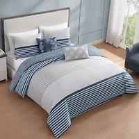 Bebejan Blue Geo Lines Comforter Set