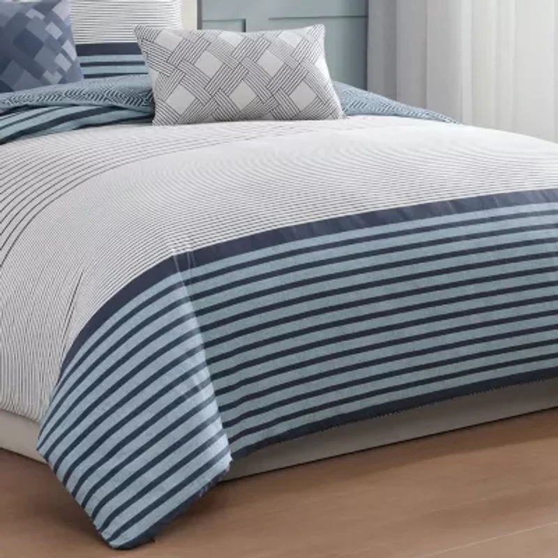 Bebejan Blue Geo Lines Comforter Set
