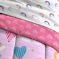 Dream Factory Balloon Hearts 7-pc. Lightweight Comforter Set