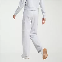 adidas Womens Straight High Rise Slim Fit Fleece Sweatpant