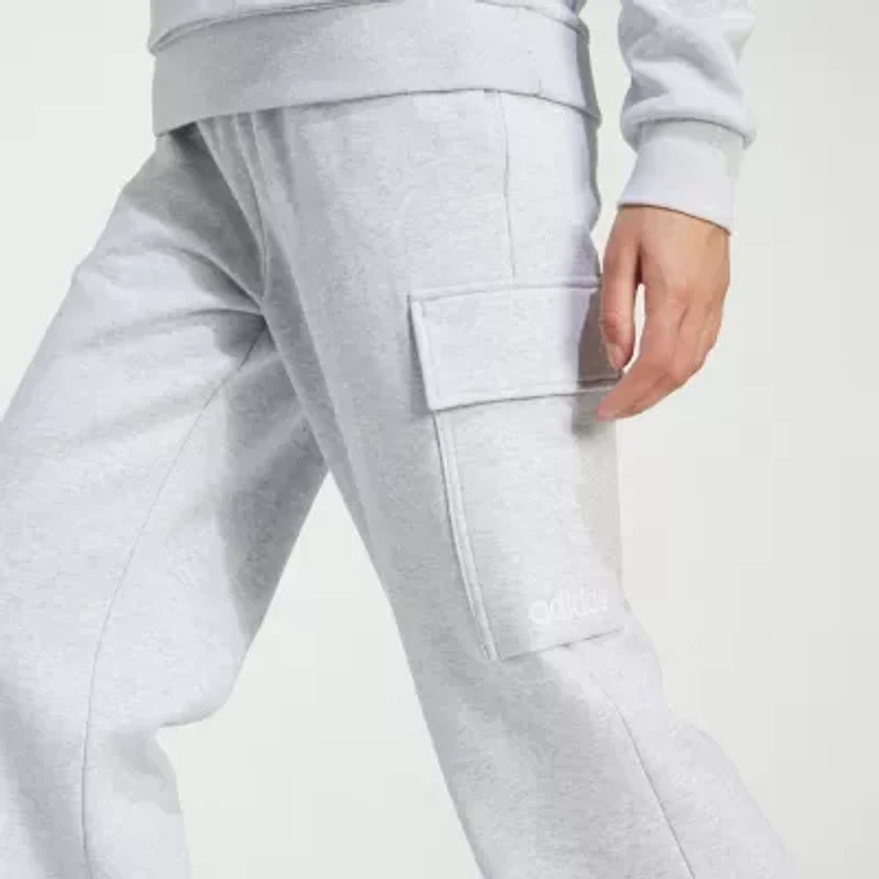 adidas Womens Straight High Rise Slim Fit Fleece Sweatpant