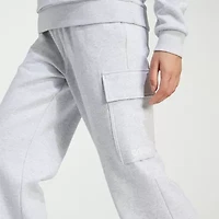 adidas Womens Straight High Rise Slim Fit Fleece Sweatpant